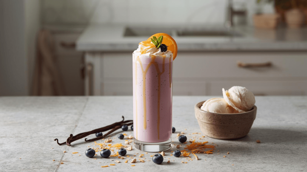 🫐 Nourishing Vanilla–Blueberry Milkshake