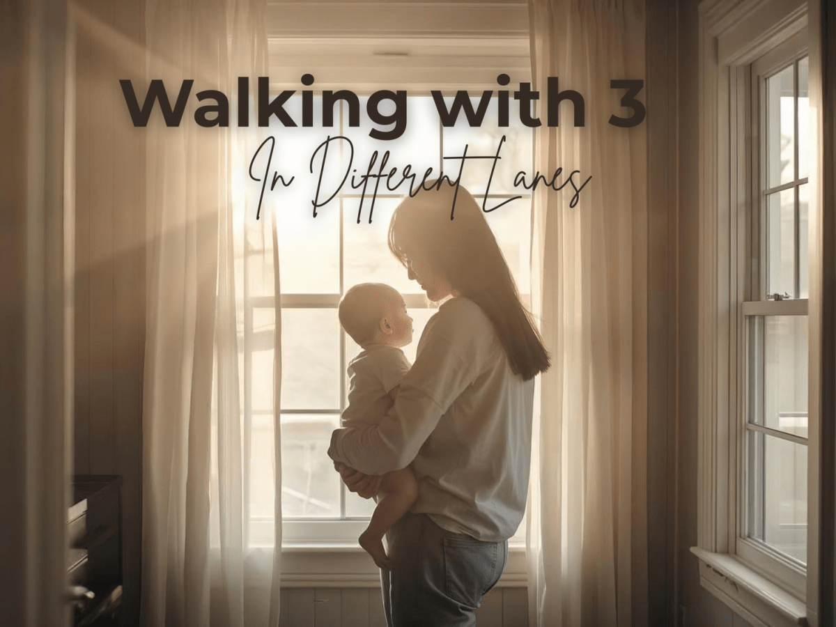 Walking With Three in Different&nbsp;Lanes